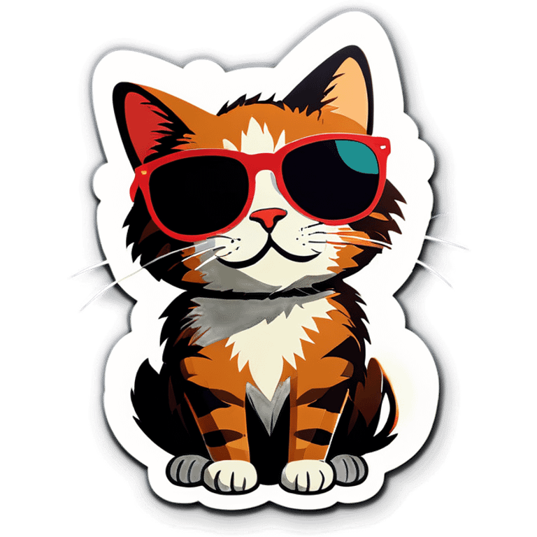 Cat with sunglasses emoji