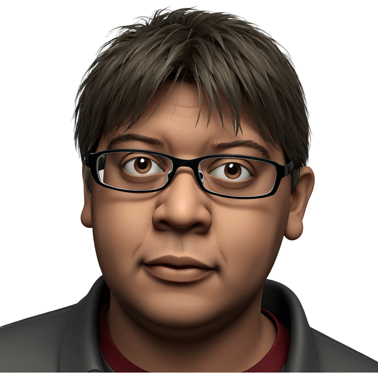 male portrait with glasses emoji