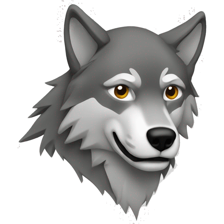 wolf outline emoji