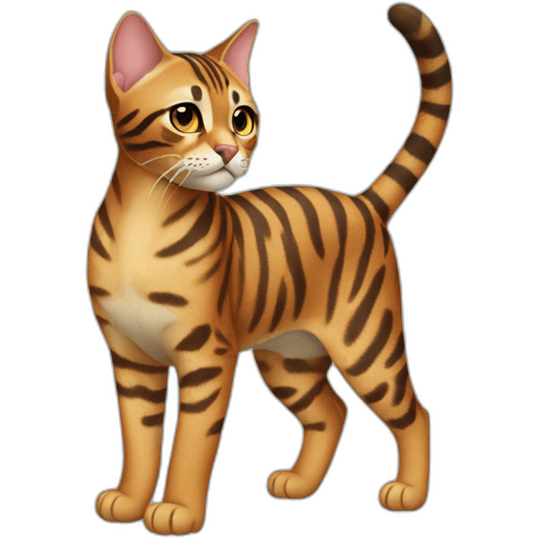 Bengal Cat Full Body emoji