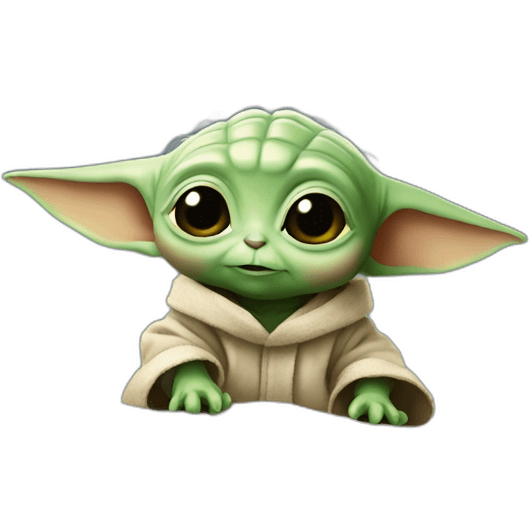 baby yoda studying  emoji