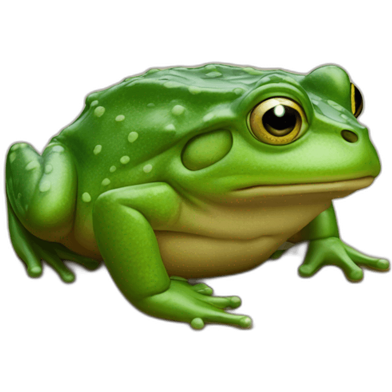 Crapaud sur grenouille emoji