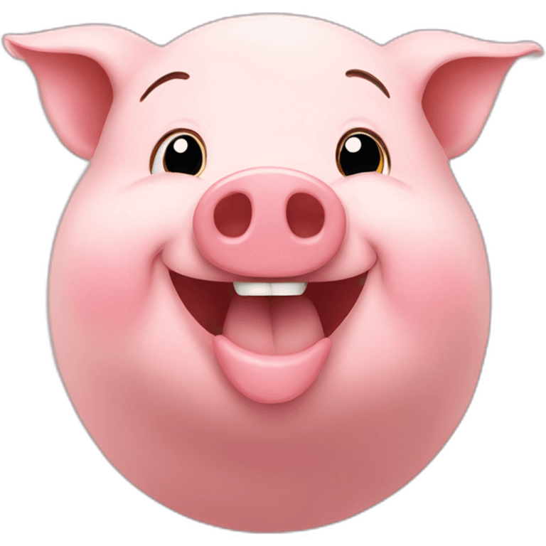 happy pig emoji