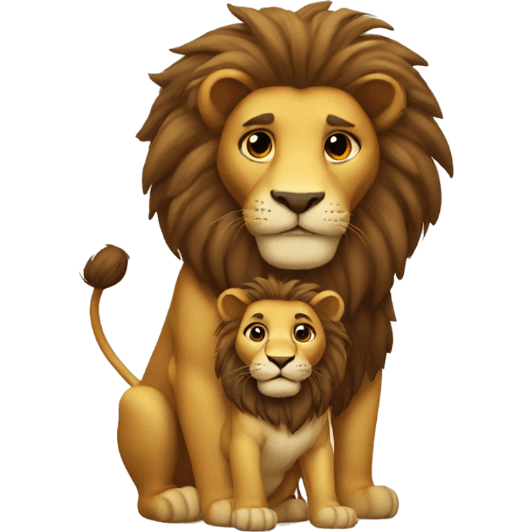 lion couple  emoji