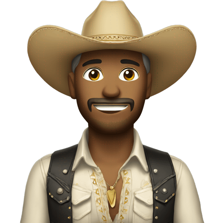 Country singer with sombrero emoji