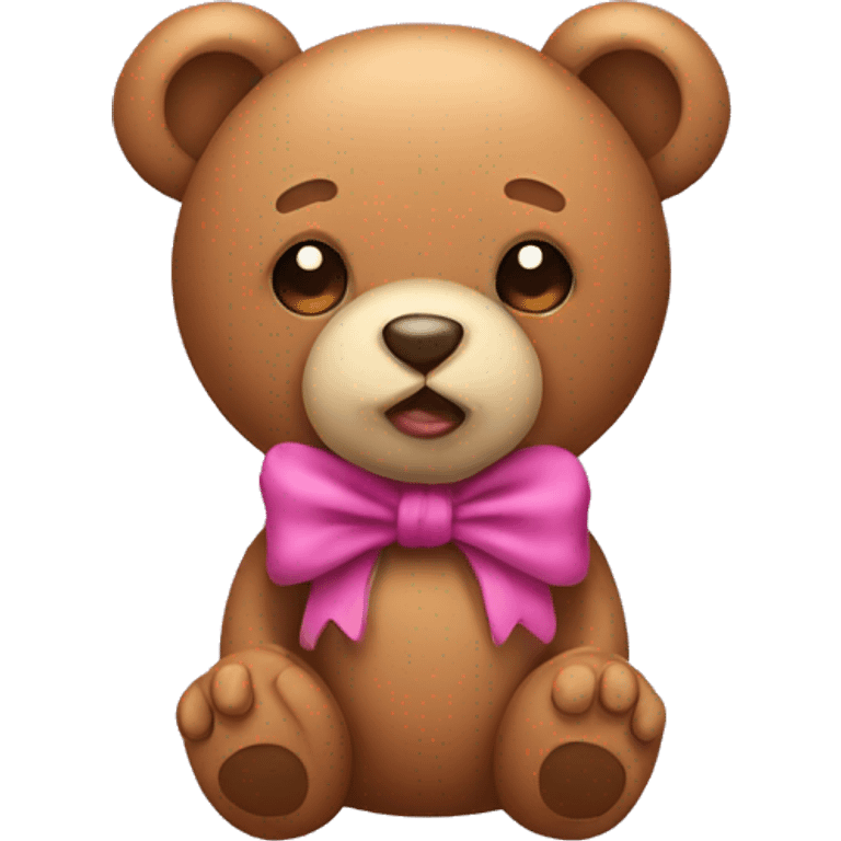 Teddy with bow  emoji