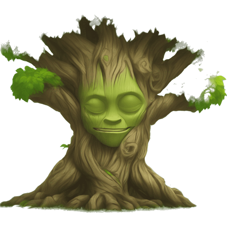 world of warcraft groot tree of life cartoon emoji