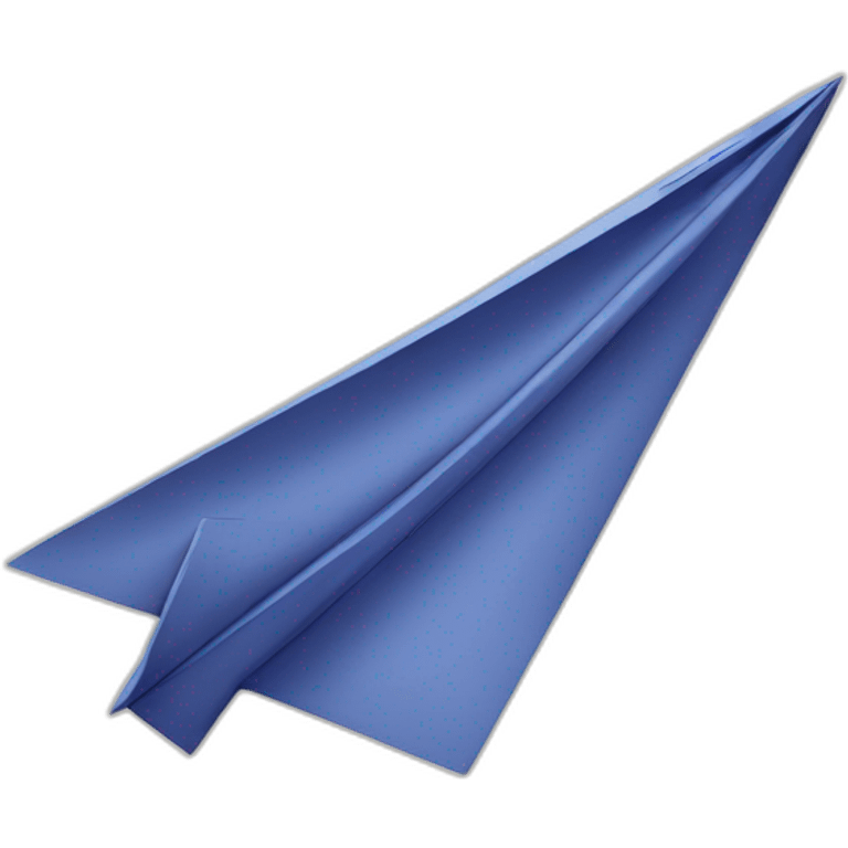 indigo paper plane emoji