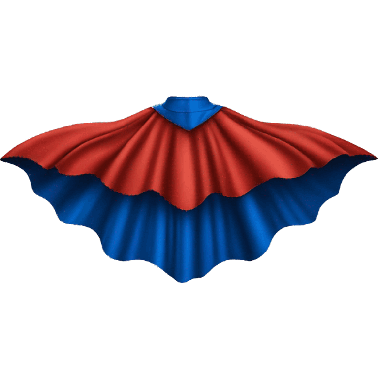 Superman cape alone from behind emoji