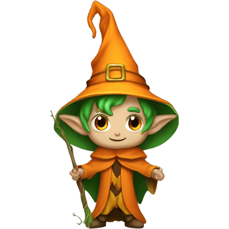 pumkin elf male wizard emoji