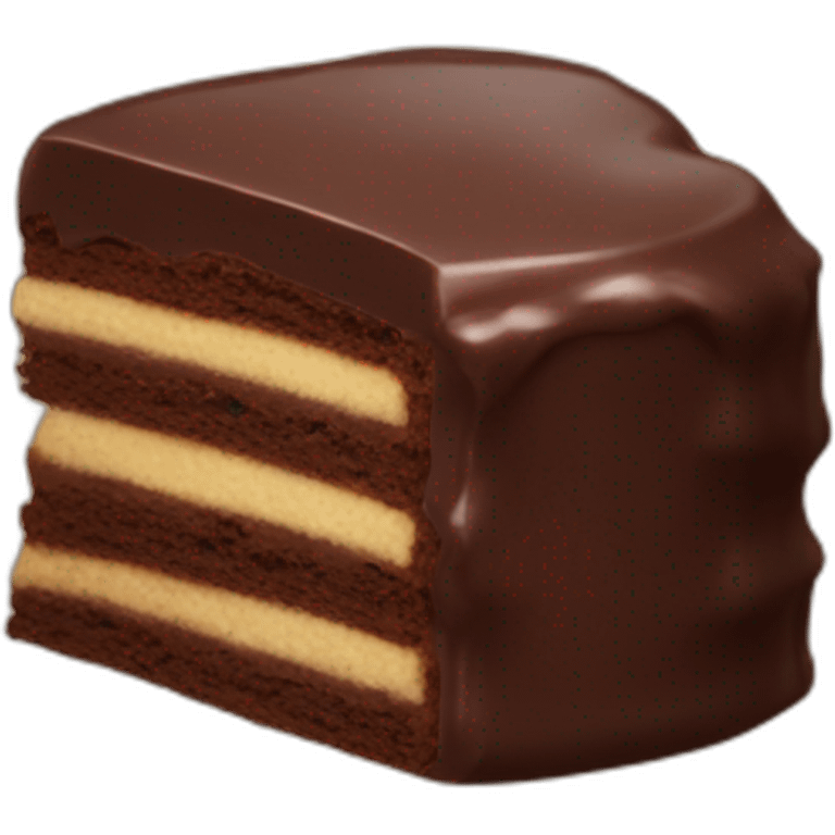 Bolo de chocolate emoji