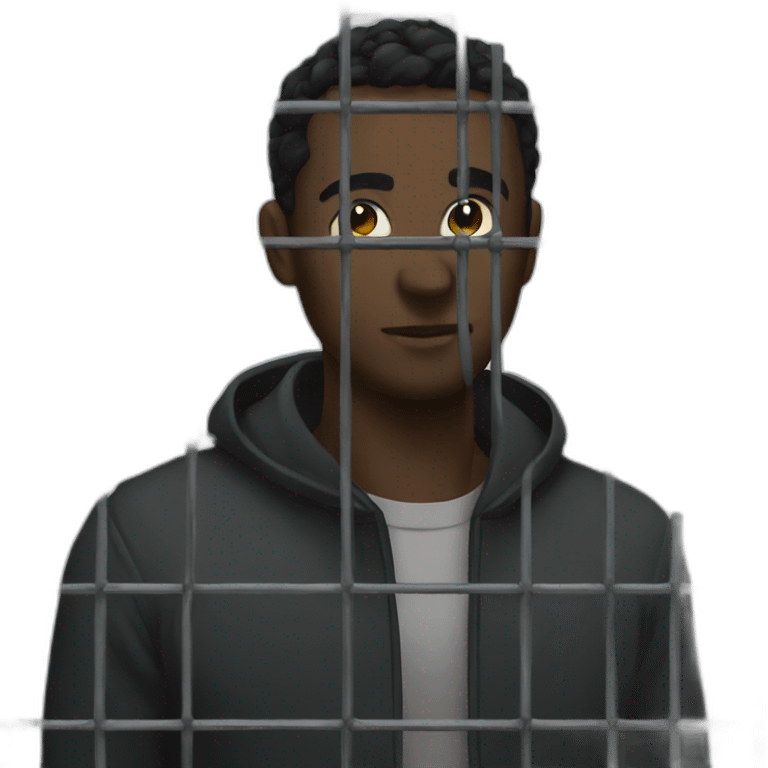 black cage emoji