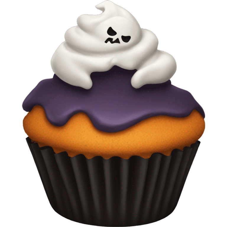 Halloween cupcake emoji