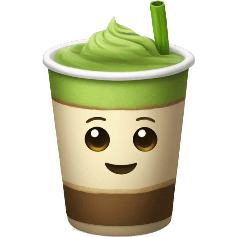 Matcha coffee emoji