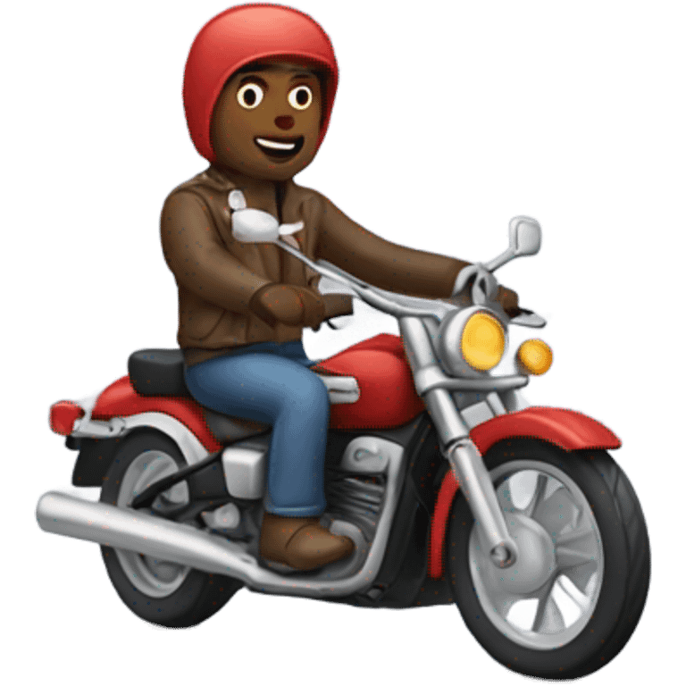 Man riding motorcycle  emoji