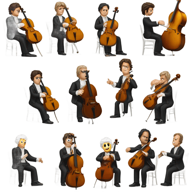 Beethoven explosion banjo cello piano emoji