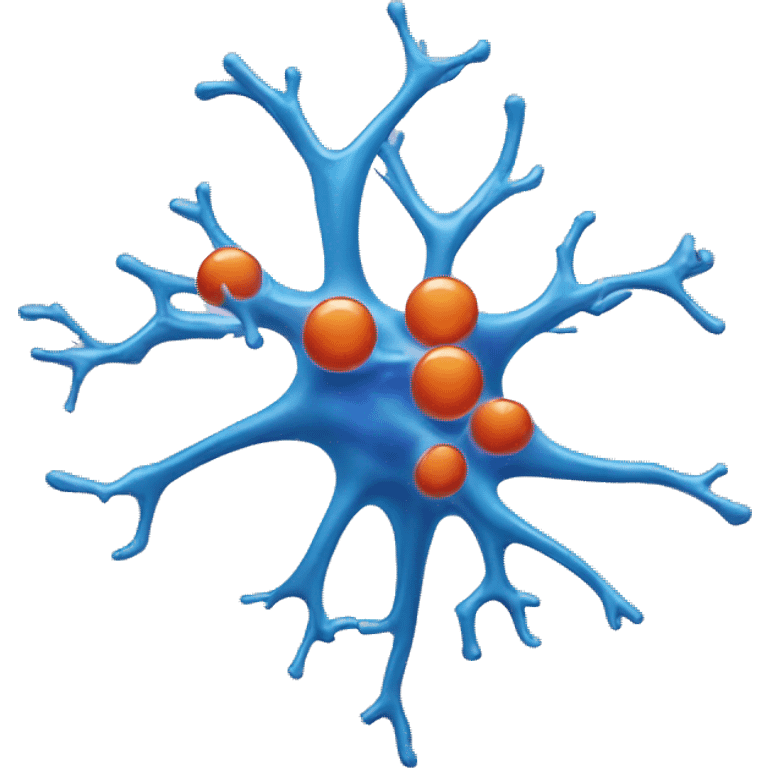 windows-11-style emoji of a neuron emoji