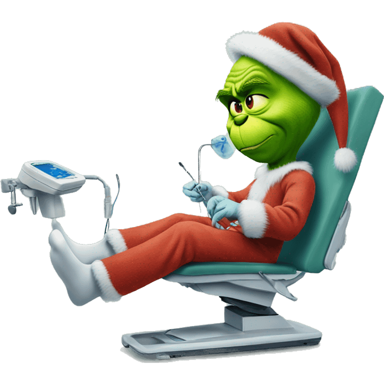 The grinch getting knee surgery emoji