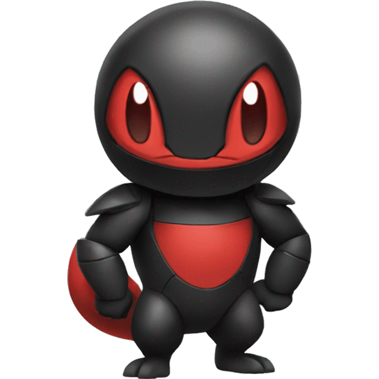 cool edgy black and red Pokémon emoji