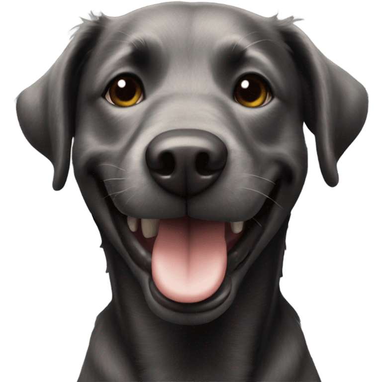 smile blackdog emoji