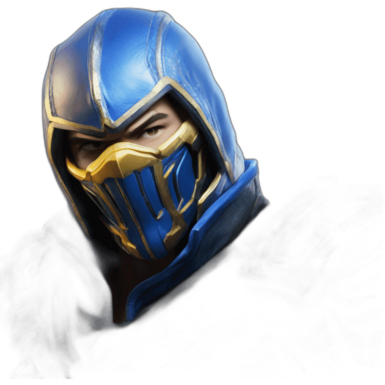 sub zero de mk11 tomando mate con scorpion emoji