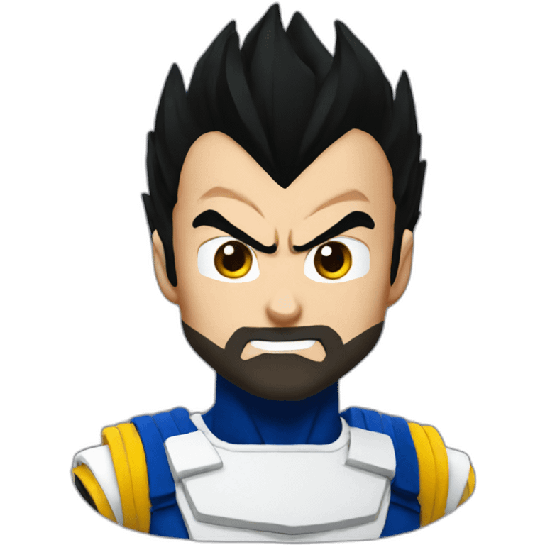 Vegeta black hair emoji