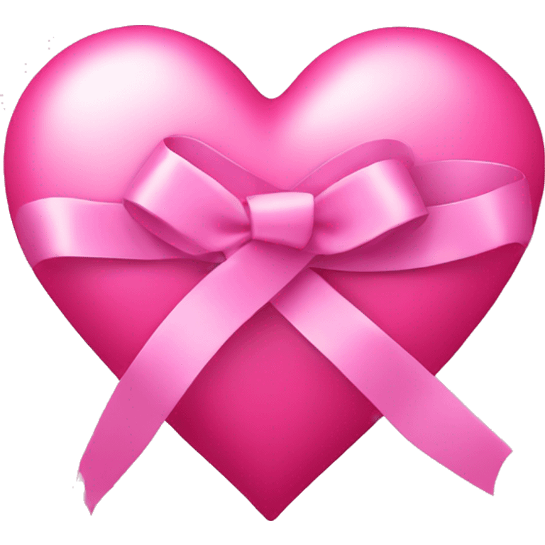 pink heart with ribbon emoji