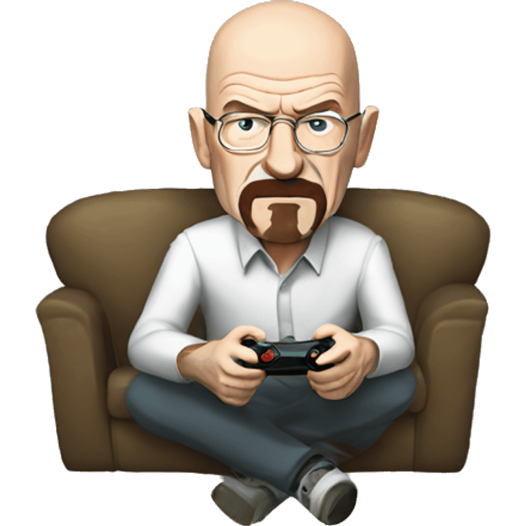 Walter white playing video games emoji