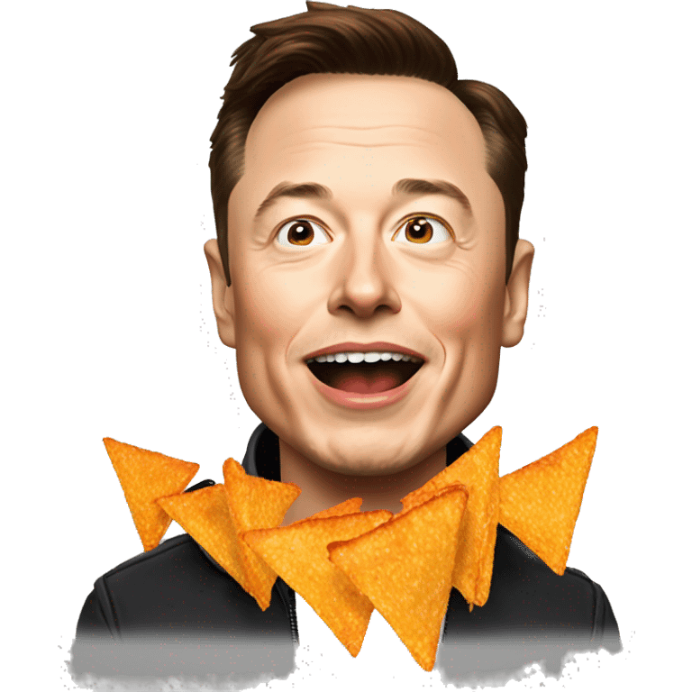 Elon musk eating Doritos  emoji