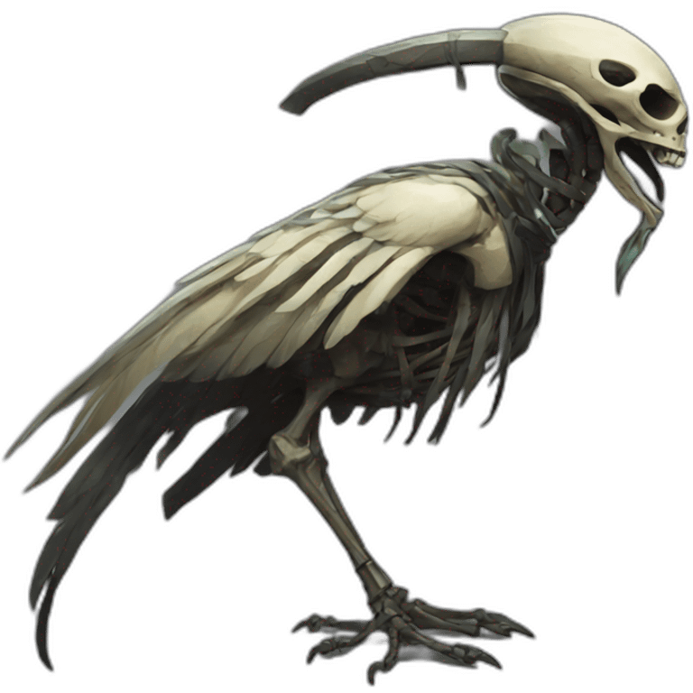 Eldritch Egyptian Bird Skeleton God of infinite darkness emoji