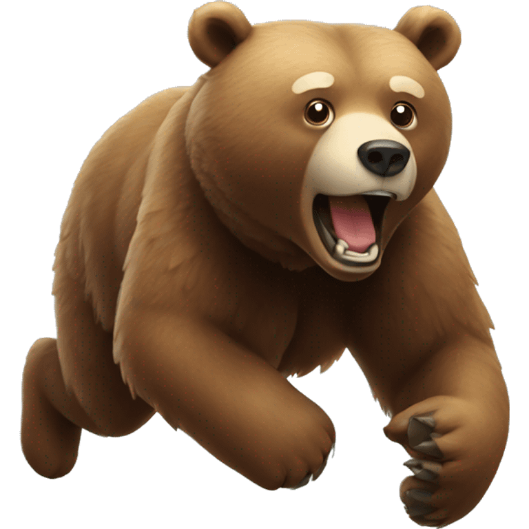 Bear running emoji