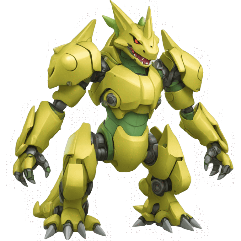 Mechanical Tyranitar-Charizard-Medabot-Mecha full body emoji