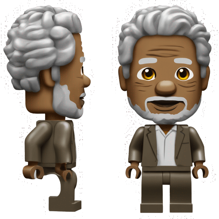 MORGAN FREEMAN lego full body emoji