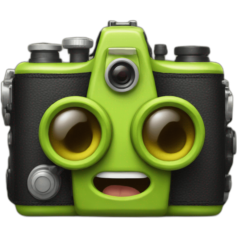 camera with Two shrek ears emoji