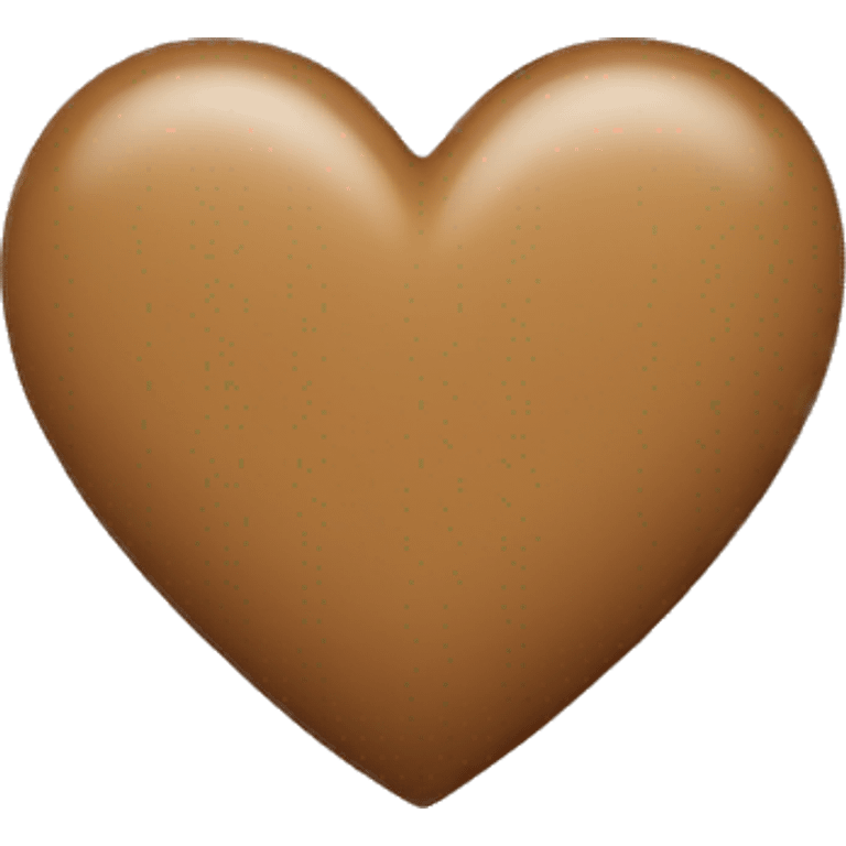 light brown heart emoji