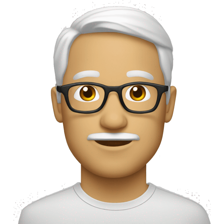 padre gafas blanco emoji