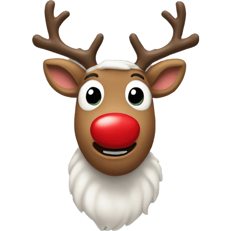 Red nosed reindeer  emoji