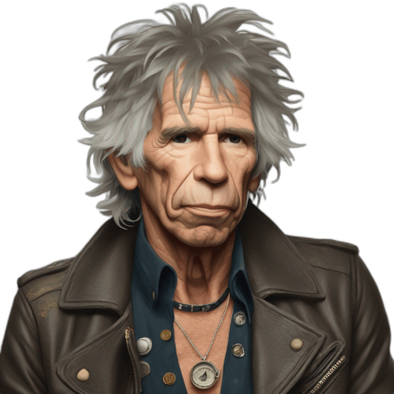 Keith Richards cinta en la cabeza emoji