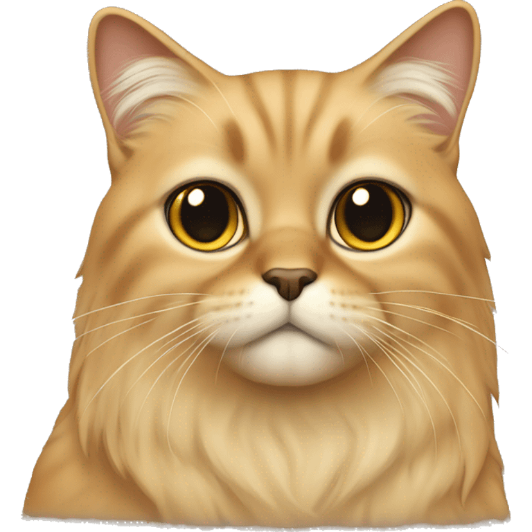 honey beige persa cat  emoji