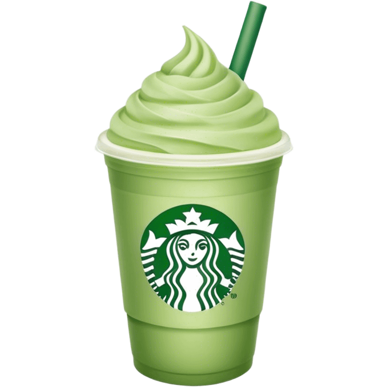 iced pastel green matcha starbucks emoji