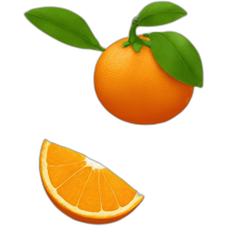 Naranja loca emoji