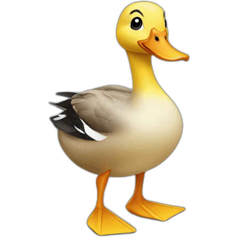 Duck in high heels emoji