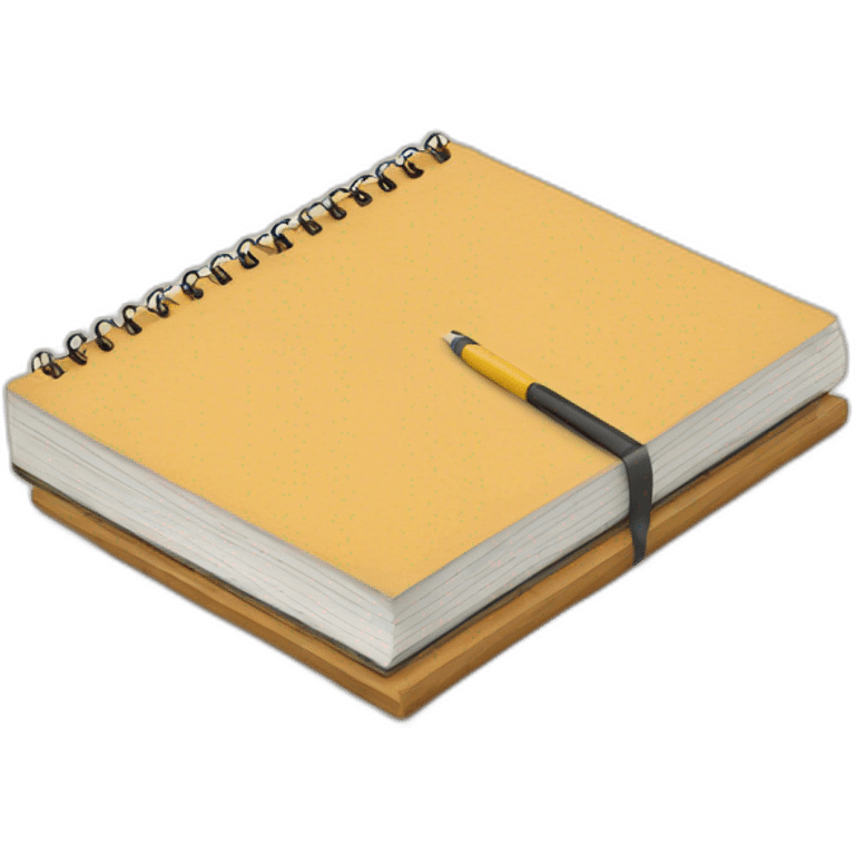 notebook with geometrical drawings emoji