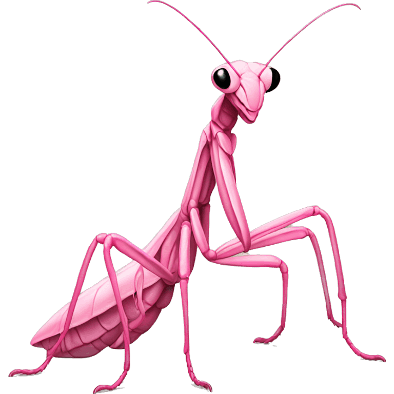 Pink prayinf mantis emoji