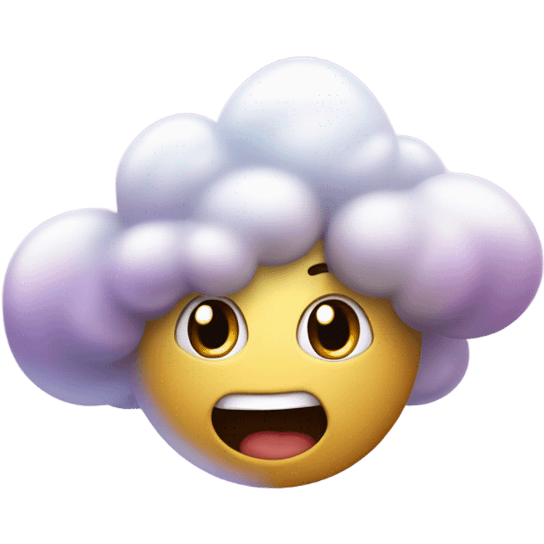 Nube con estrellas emoji