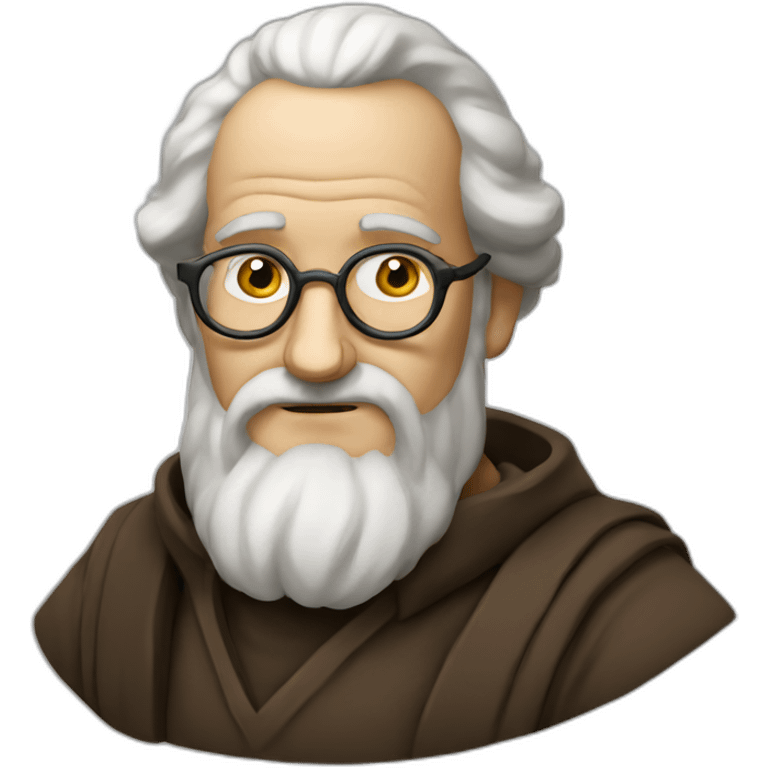 Smug philosopher emoji