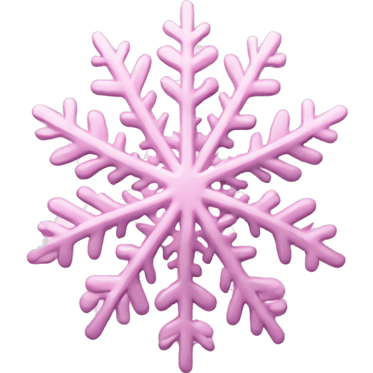 pastel pink snowflake  emoji