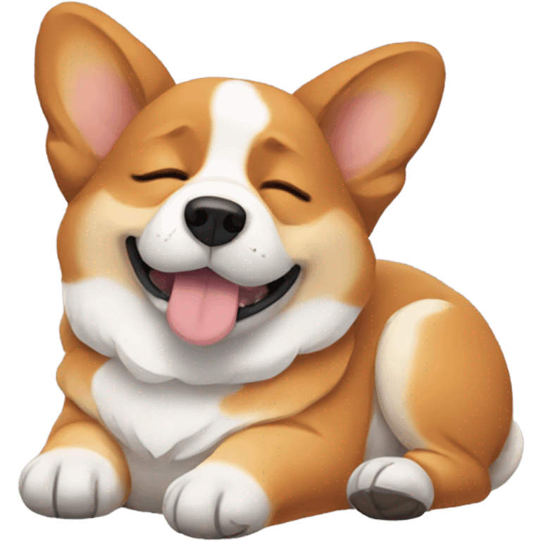 Sleepy corgi emoji