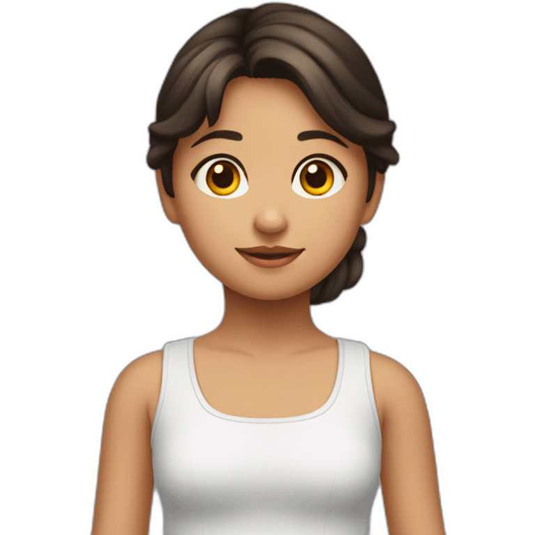 niña-morena-coleta emoji