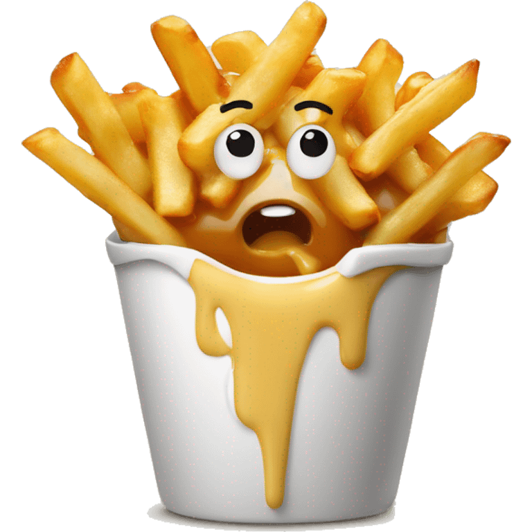 Poutine mange une poutine  emoji